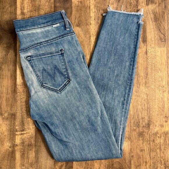 MOTHER Stunner Zip Ankle Step Fray Good Girls Do High-Rise Denim Jean Size 25 - Picture 11 of 11